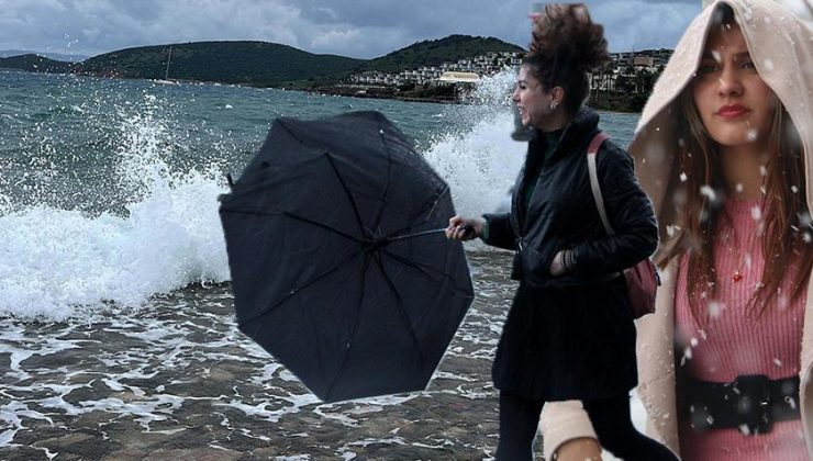Son dakika… Meteoroloji 23 kent için yeniden uyardı! Dalga boyu 3 metreyi aştı, kar, sağanak, fırtına