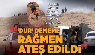9 kişinin öldüğü kavgada jandarmanın ifadesi ortaya çıktı: Takip ettiğimiz araçtan bize ateş edildi