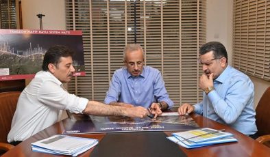 Bakan Uraloğlu yeni projeleri masaya yatırdı: Trabzon raylı sistem hattı için çalışmalar başladı