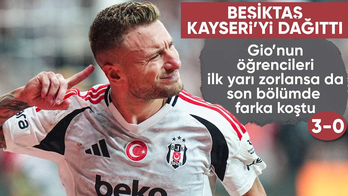 Beşiktaş deplasmanda Kayserispor’a fark attı