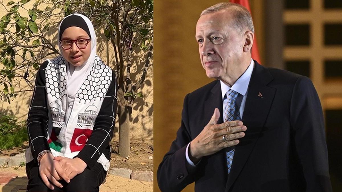 Filistinli Tesnim’den Cumhurbaşkanı Erdoğan’a duygu dolu mektup