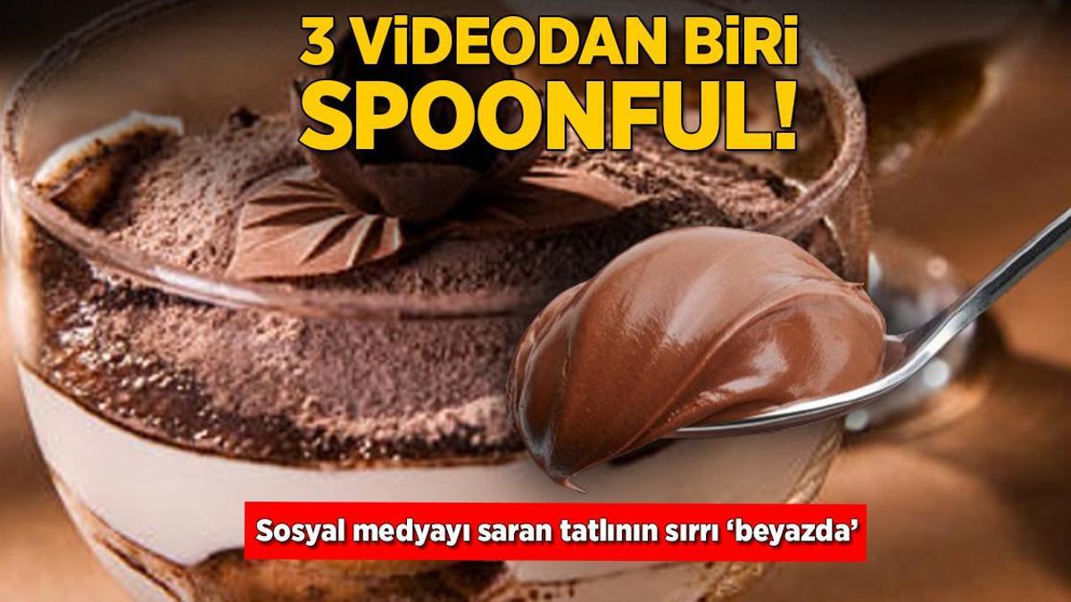 3 videodan biri spoonful! Sosyal medyayı saran tatlının sırrı ‘beyazda’